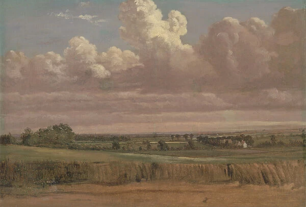 Landscape with Wheatfield, c. 1850s (oil on canvas)