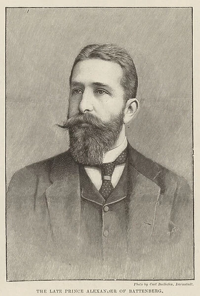 The late Prince Alexander of Battenberg (engraving)