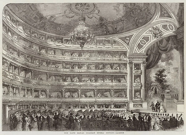 The Late Royal Italian Opera, Covent-Garden (engraving)