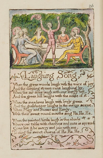 Laughing Song, plate 26 from Songs of Innocence and of Experience