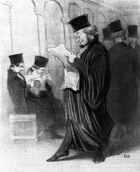 Les Gens de Justice, cartoon from Le Charivari, 26 March, 1846 (litho)