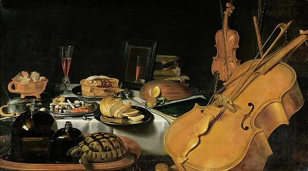 Still Life with Musical Instruments, 1623 (oil on canvas)