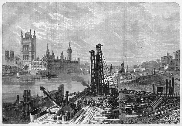 London, construction of docks on the south bank of the Thames