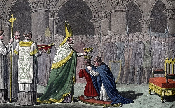 Louis III (863-82) and Carloman (865-84) crowned together - Louis III (v