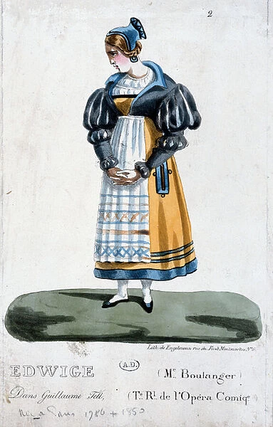 Madame Boulanger in the role of Edwige in the opera Guillaume Tell