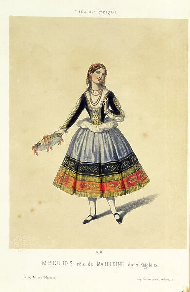 Maddalena, from Rigoletto by Giuseppe Verdi (1813-1901) 1885 (colour litho)