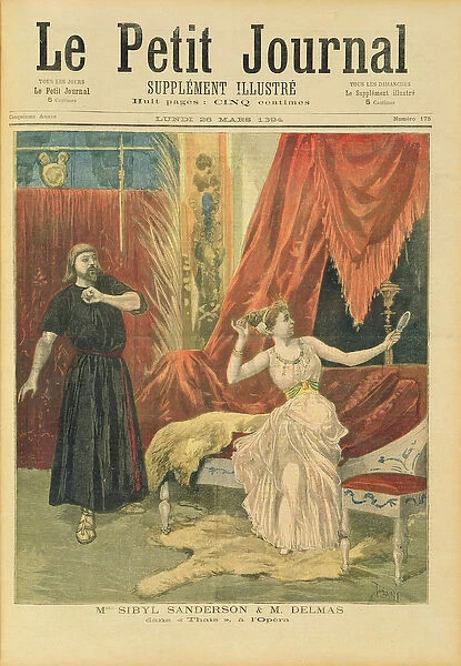 Mademoiselle Sibyl Sanderson (1865-1903) and Monsieur Jean Francois Delmas (1861-1933)