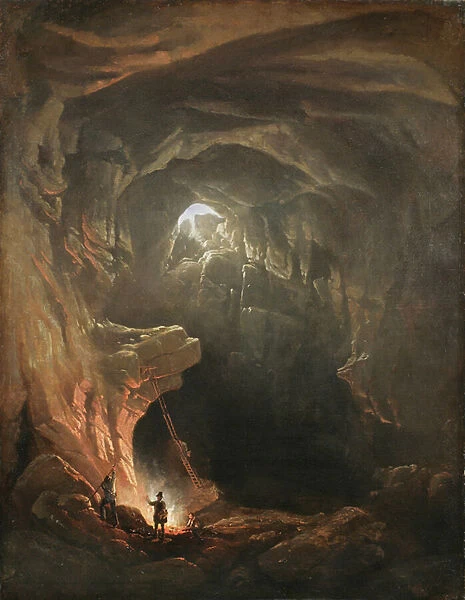 Mammoth Cave, Kentucky, 1843 (oil on canvas)