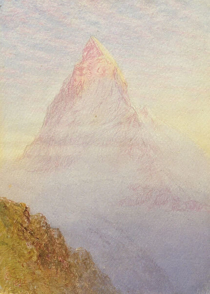 The Matterhorn, 1870 (w  /  c on paper)