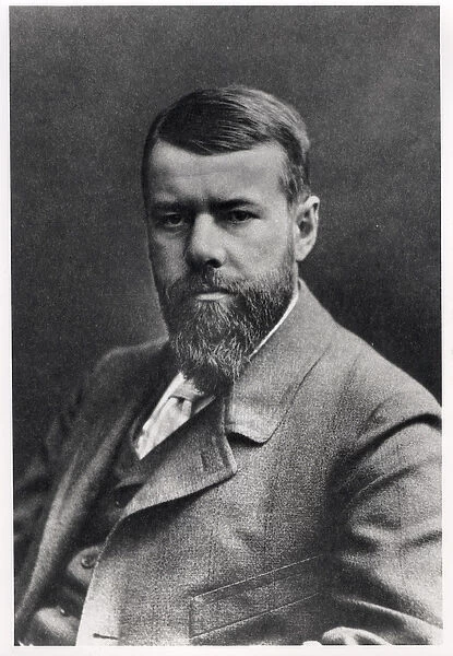 Max Weber (1864-920) c. 1896-97 (b  /  w photo)