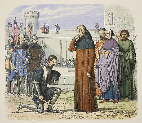 Meeting of Richard II and Henry Bolingbroke at which Henry demands the throne