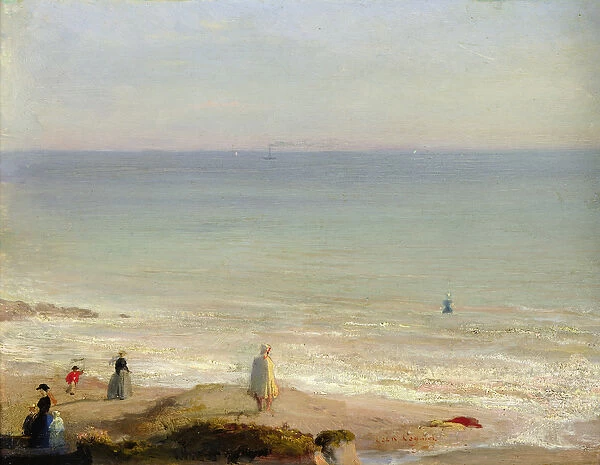 Memory of Langrune, 1865 (oil on canvas)