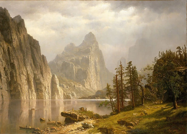 Merced River, Yosemite Valley, 1866 (oil on canvas)