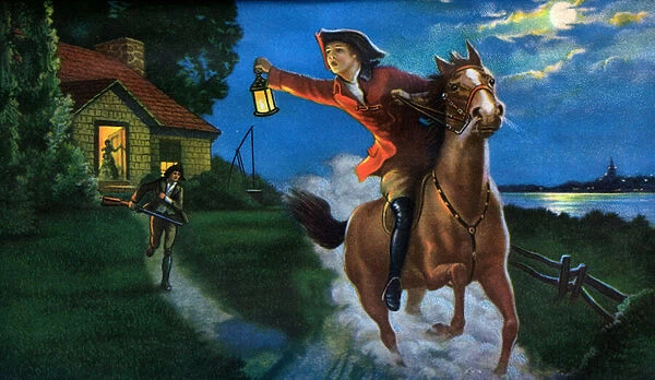 The Midnight Ride of Paul Revere, 1938 (screen print)