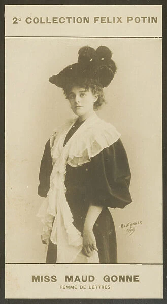 Miss Maud Gonne, Femme De Lettres, 1866 (b  /  w photo)