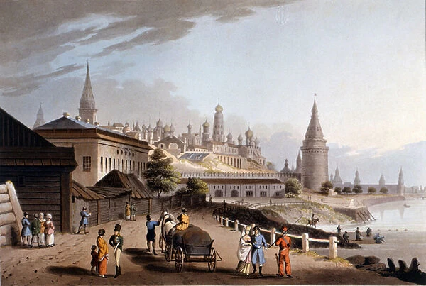 Moscow, the Kremlin. 19th century illustration