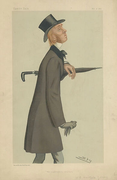 Mr William Edward Hartpoll Lecky (colour litho)