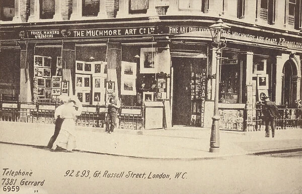 The Muchmore Art Co Ltd, 92 & 93, Great Russell Street, London, W C (b  /  w photo)
