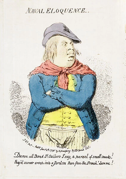 Naval Eloquence, published by Hannah Humphrey in 1795 (hand-coloured engraving