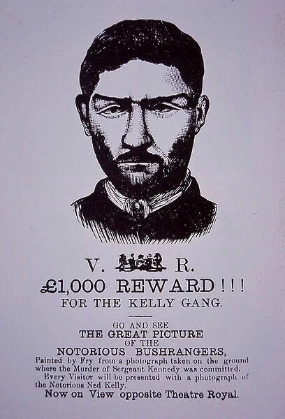 Ned Kelly reward poster, 1880 (litho)