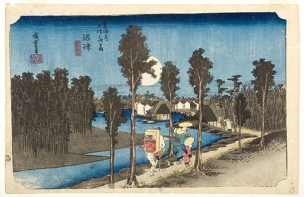 Numazu: Dusk Scene, c. 1832-33 (woodblock)