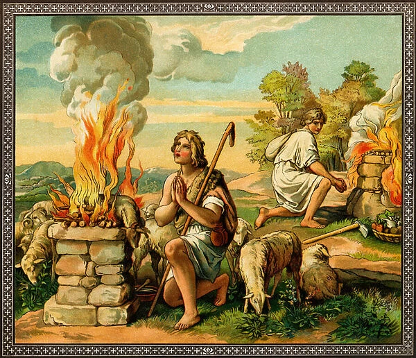 The offerings of Cain and Abel - Bible
