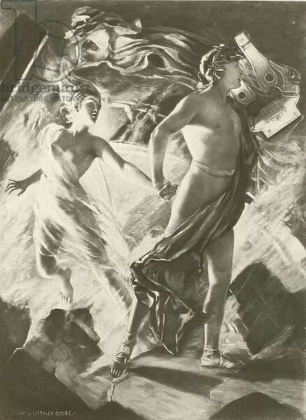 Orpheus and Eurydice, Act IV scene i (gravure)