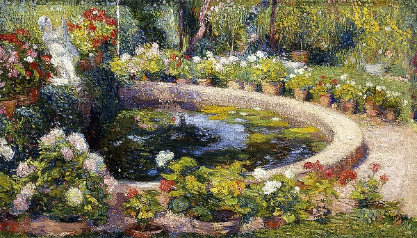 The Pond in Marquayrol; Le Bassin de Marquayrol, 1919 (oil on canvas)
