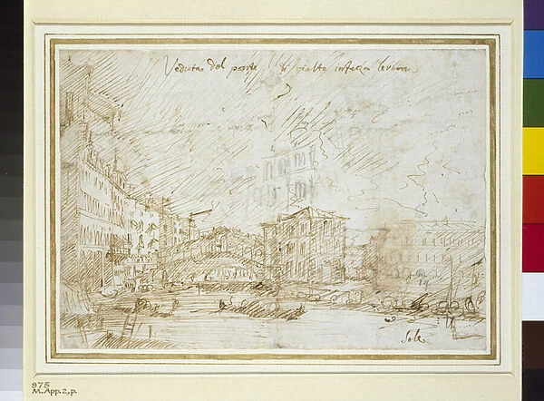 The Ponte di Rialto (pen & ink on paper)