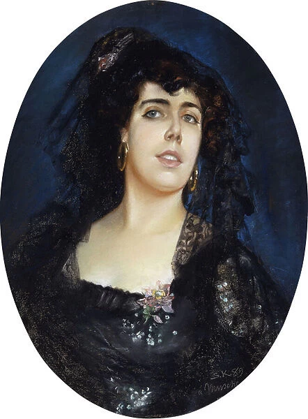 Portrait of Anne Pelterson-Norrie, 1889 (pastel)