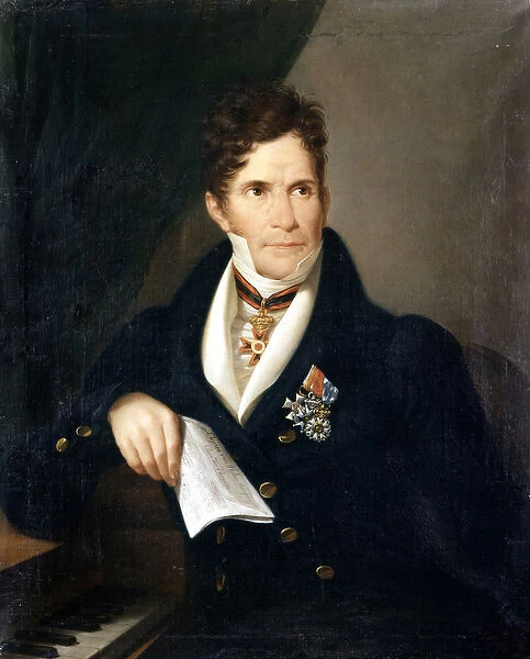 Portrait of Gaspare Spontini. Italian composer (1774 to 1851)