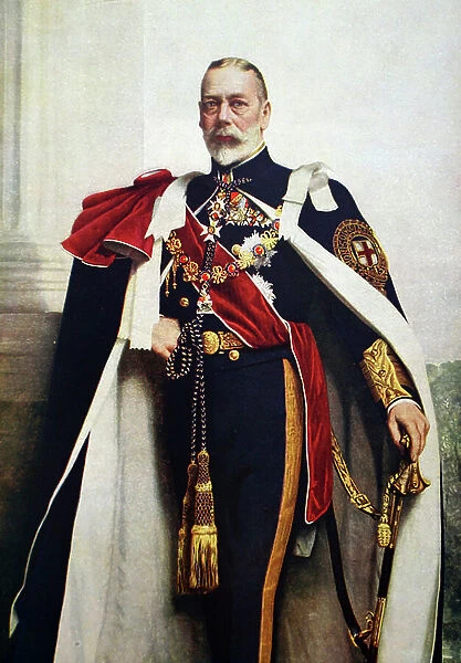 Portrait of George V, Sovereign of Order of Garter, 1935 (print)