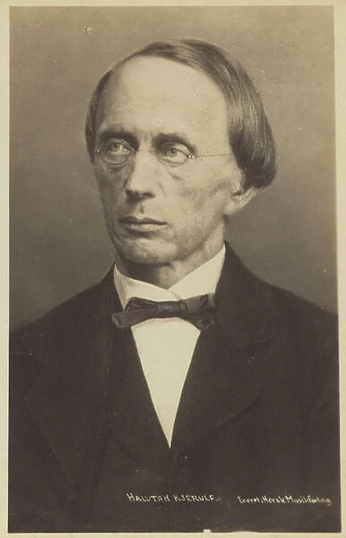 Portrait of Halfdan Kjerulf (b  /  w photo)