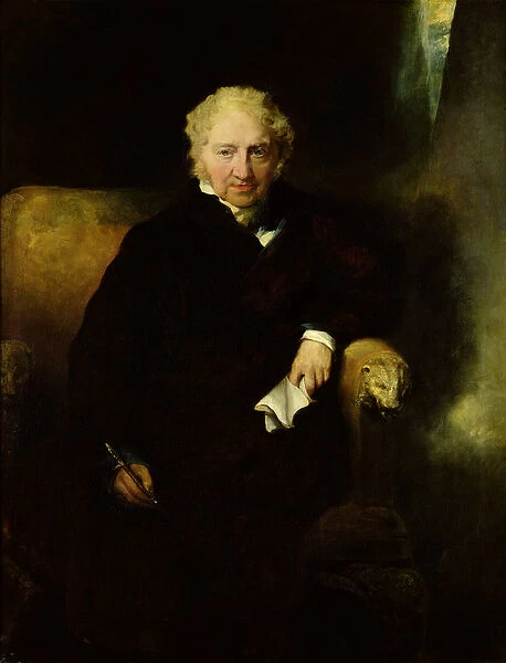 Portrait of Henry Fuseli (Johann Heinrich Fussli) (1741-1825) (oil on canvas)