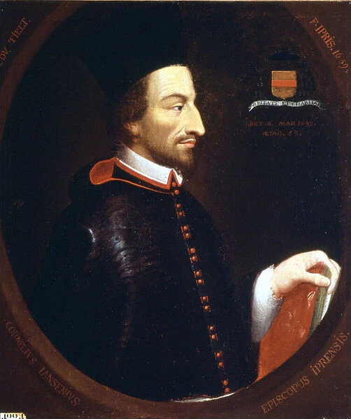 Portrait of Jansenius (1585 - 1638) by F. Ipris 1659