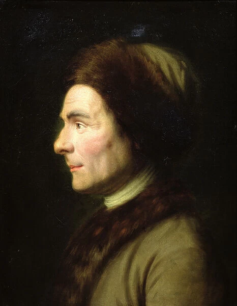 Portrait of Jean-Jacques Rousseau (1712-78) (oil on canvas)