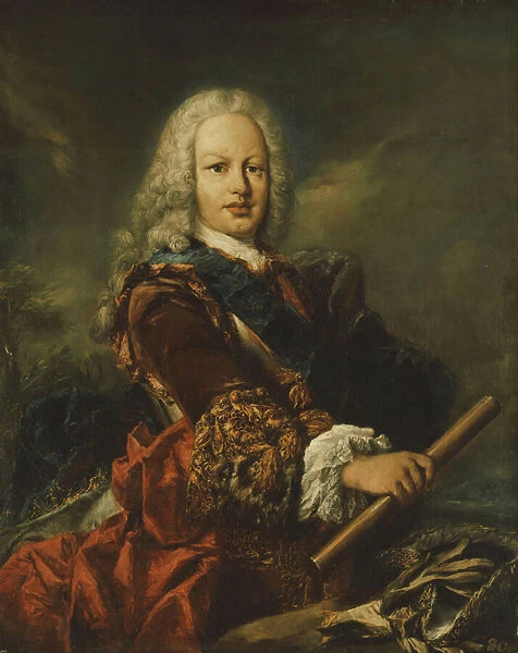 Portrait of King Ferdinand VI of Spain (1713-1759), (oil on canvas laid on panel)
