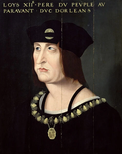 Portrait of Louis XII (1462-1515) King of France (oil on canvas)
