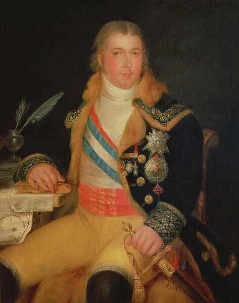 Portrait of Manuel Godoy (oil on canvas)