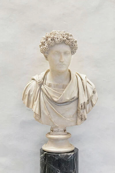 Portrait of Marcus Aurelius, first half of the 2nd century AD (marble)