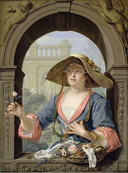 Portrait of the Mistress of the Artist M. C. Cremers (oil on panel)