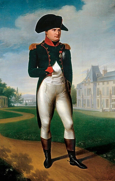 Portrait of Napoleon Bonaparte, dressed as a consul, in Malmaison. 1804 (Painting)