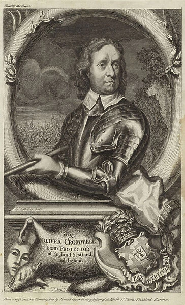 Portrait of Oliver Cromwell (engraving)