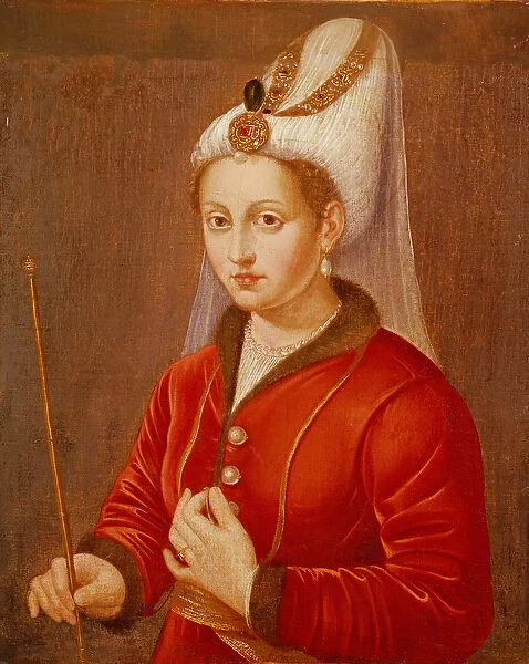 Portrait presumed to be Catherine Cornaro, Queen of Cyprus, c. 1470 (oil on canvas)