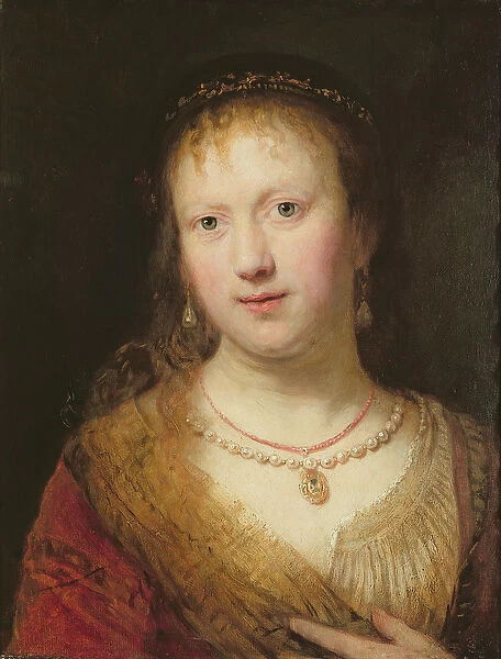 Portrait of Saskia, after a painting by her husband Rembrandt Harmens