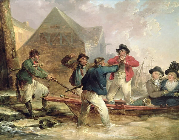 The Pressgang, 1790 (oil on panel)