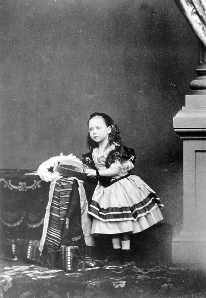 Princess Beatrice, 1861 (b  /  w photo)