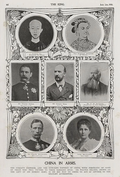 Prominent figures of the Boxer Rebellion (b  /  w photo)