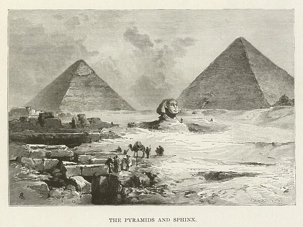 The Pyramids and Sphinx (engraving)