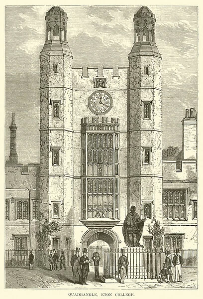 Quadrangle, Eton College (engraving)